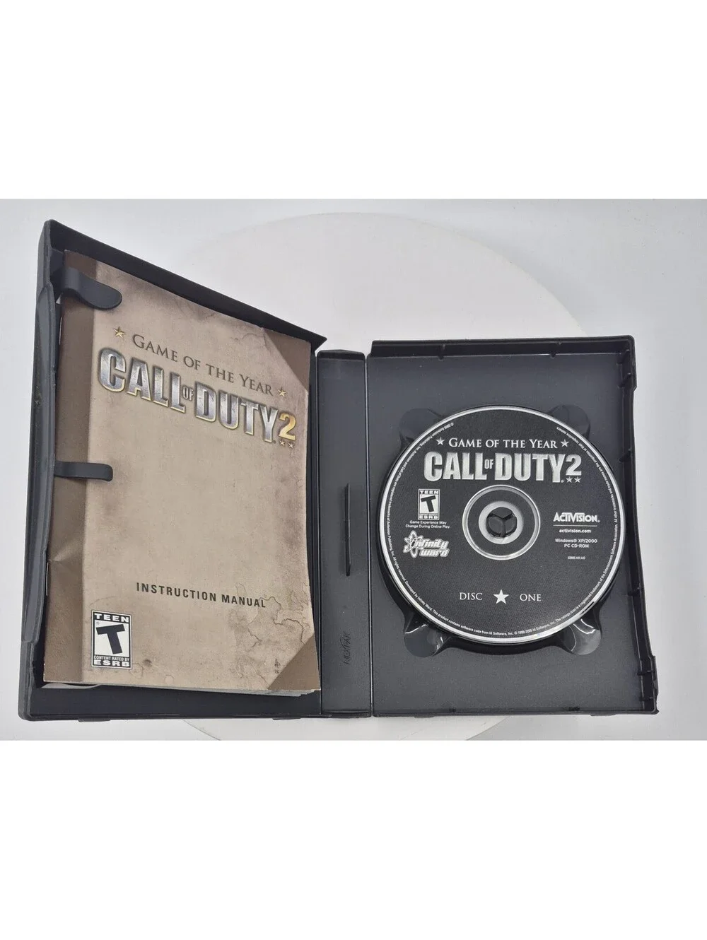 Call of Duty 2 (PC CD-ROM, 2005) Game 6 Disc Set -Complete Disc Game Of The Year
